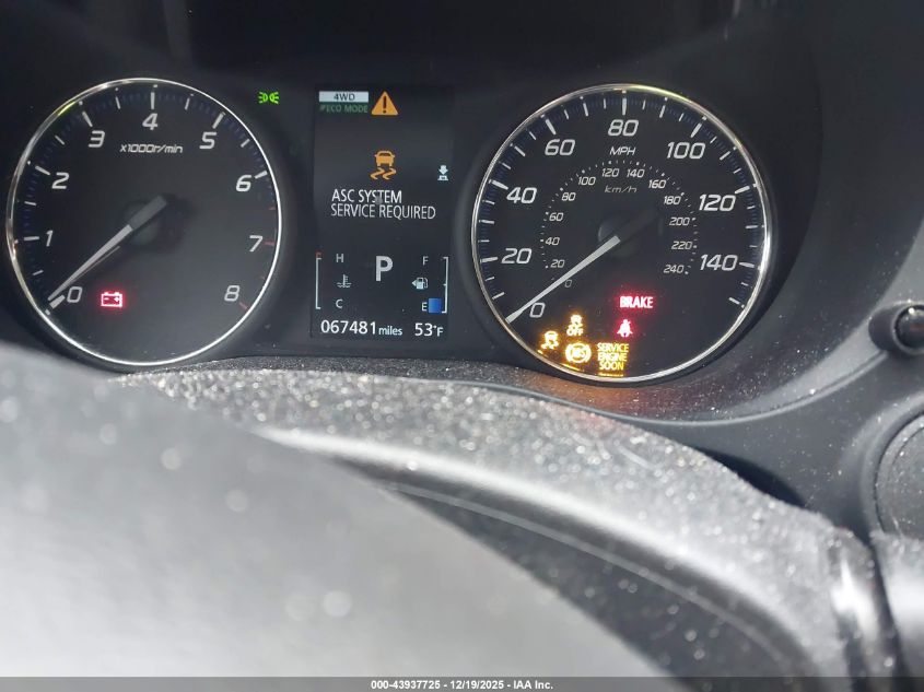 2017 Mitsubishi Outlander Es VIN: JA4AZ2A38HZ014812 Lot: 43937725