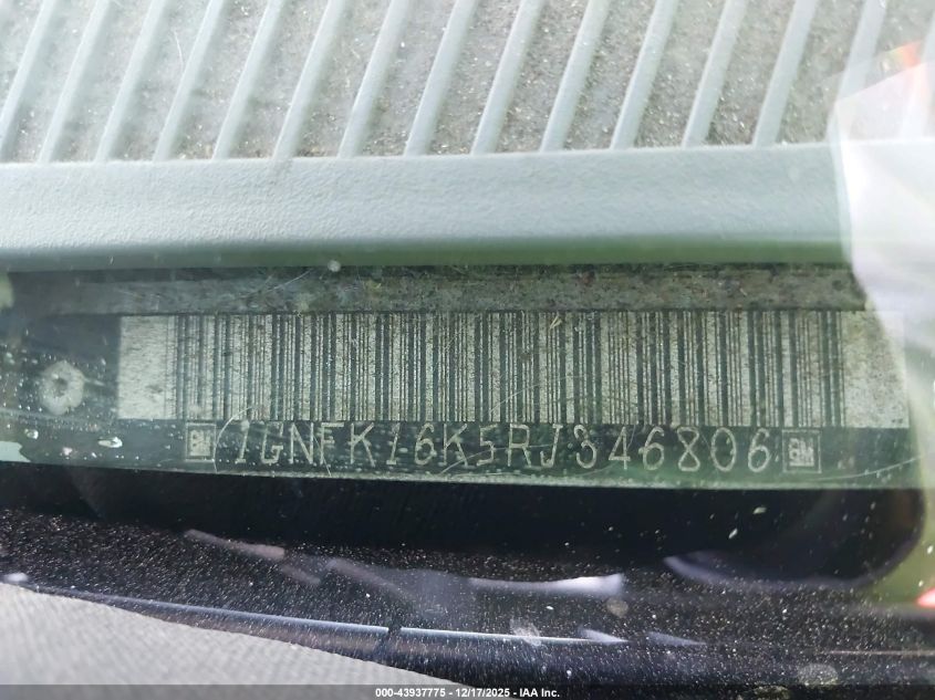 1994 Chevrolet Suburban K1500 VIN: 1GNFK16K5RJ346806 Lot: 43937775