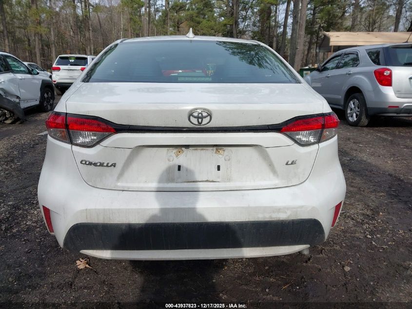 2020 Toyota Corolla Le VIN: 5YFEPRAE4LP142667 Lot: 43937823