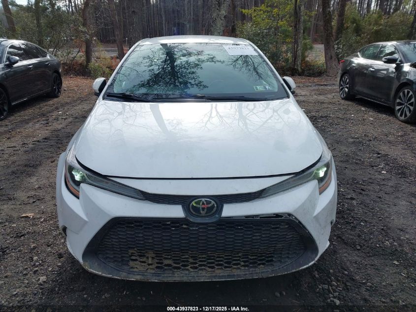 2020 Toyota Corolla Le VIN: 5YFEPRAE4LP142667 Lot: 43937823