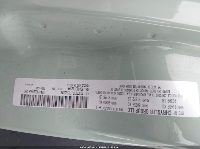 2015 Fiat 500 Pop VIN: 3C3CFFAR1FT539240 Lot: 43937834