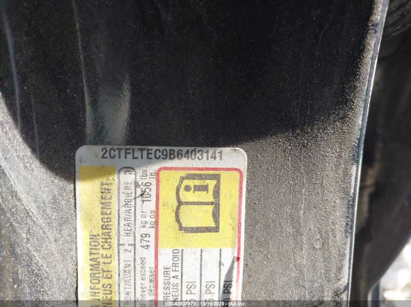 2011 GMC Terrain Sle-2 VIN: 2CTFLTEC9B6403141 Lot: 43937873