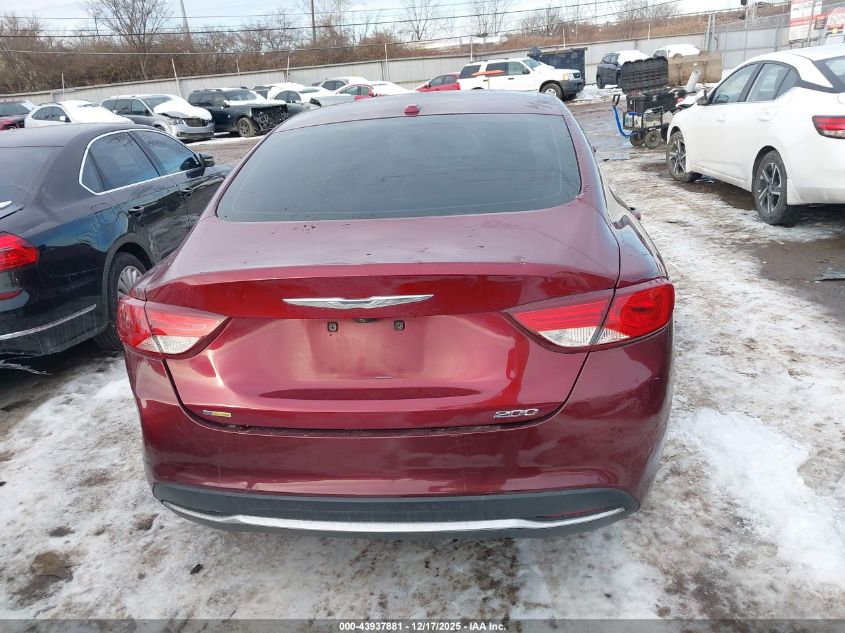 2015 Chrysler 200 Limited VIN: 1C3CCCAB9FN603356 Lot: 43937881