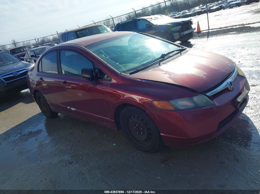 2008 Honda Civic Lx VIN: 1HGFA16598L102330 Lot: 43937898