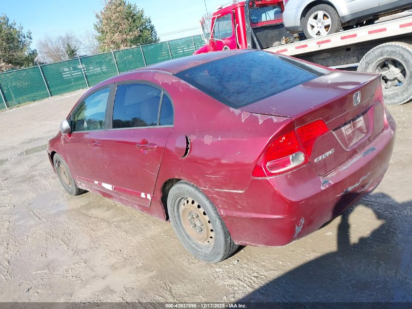 2008 Honda Civic Lx VIN: 1HGFA16598L102330 Lot: 43937898