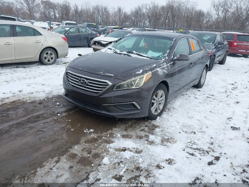 2016 Hyundai Sonata Se VIN: 5NPE24AF9GH375988 Lot: 43937921