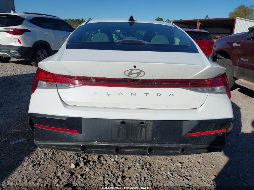 2025 Hyundai Elantra Sel Convenience VIN: KMHLS4DG3SU927152 Lot: 43937926