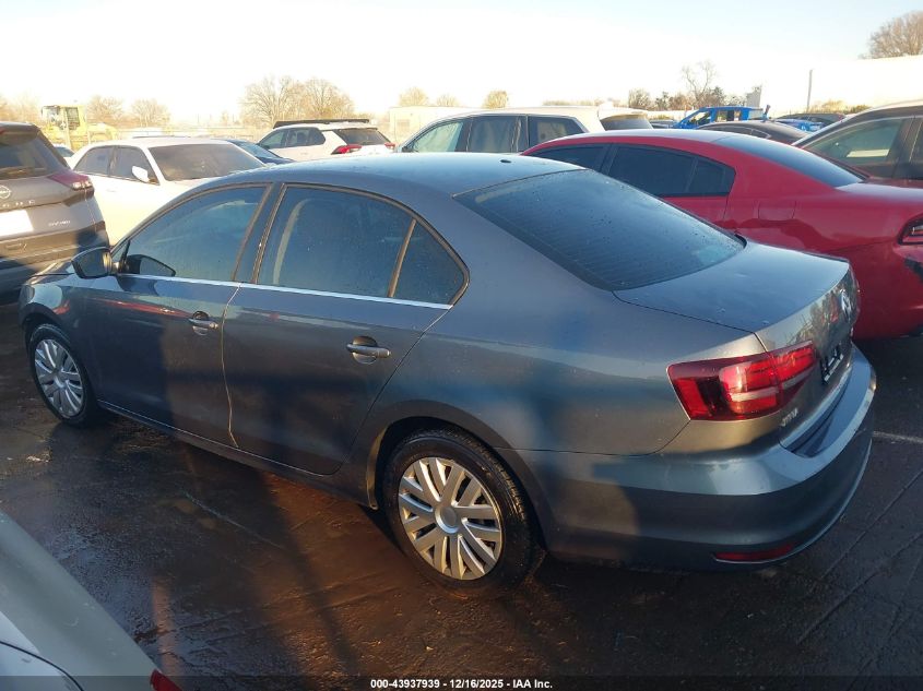 2017 Volkswagen Jetta 1.4T S VIN: 3VW2B7AJ8HM233620 Lot: 43937939