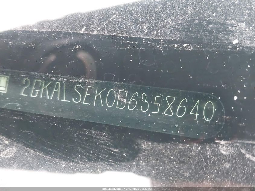 2013 GMC Terrain Sle-2 VIN: 2GKALSEK0D6358640 Lot: 43937983