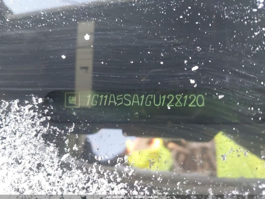 2016 Chevrolet Malibu Limited 1Fl VIN: 1G11A5SA1GU128120 Lot: 43938081