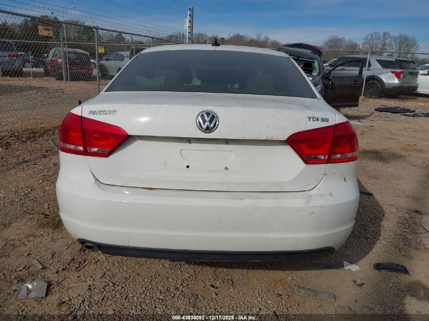 2013 Volkswagen Passat 2.0L Tdi Se VIN: 1VWBN7A35DC056416 Lot: 43938092