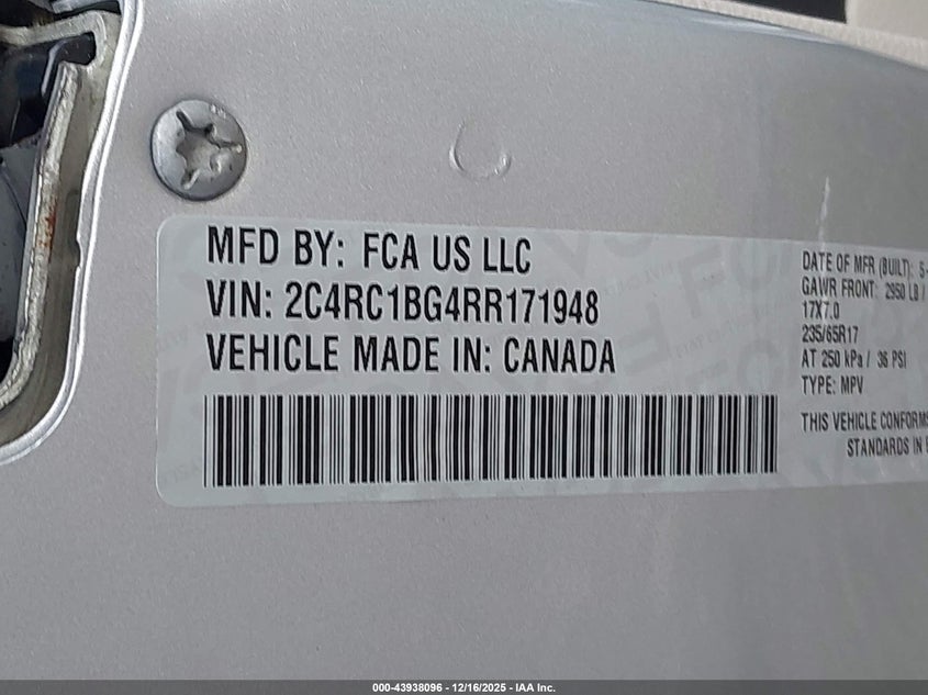 2C4RC1BG4RR171948 2024 CHRYSLER PACIFICA photo no. 9