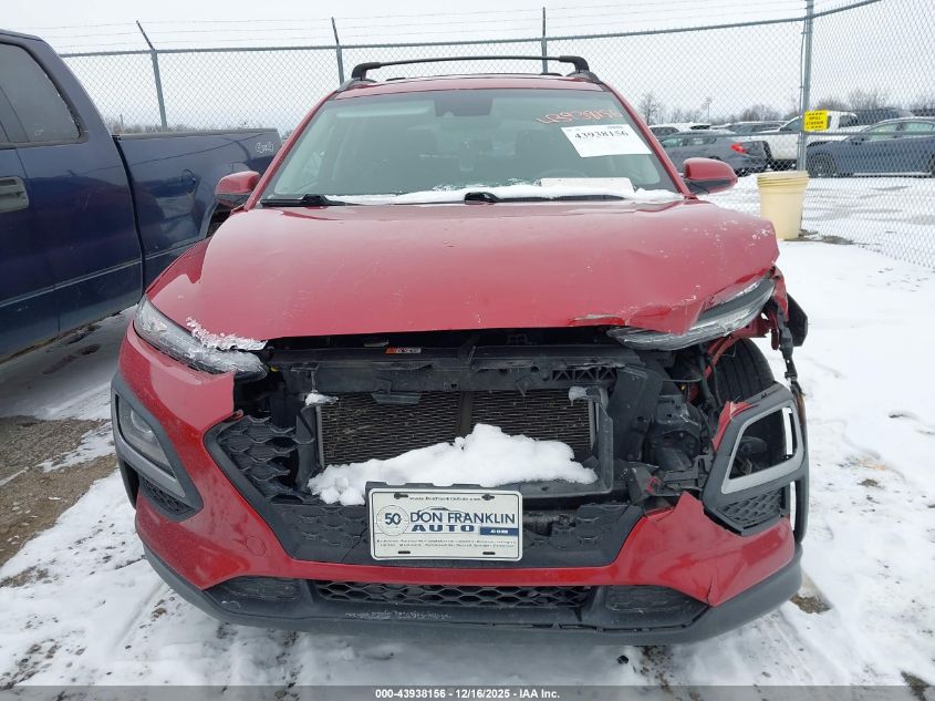 2020 Hyundai Kona Sel VIN: KM8K22AAXLU474116 Lot: 43938156