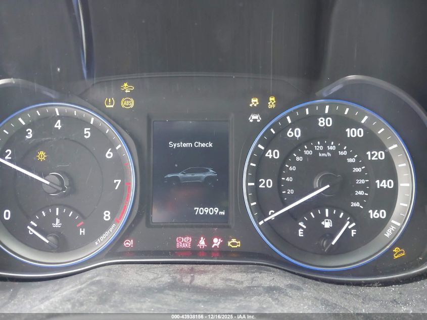 2020 Hyundai Kona Sel VIN: KM8K22AAXLU474116 Lot: 43938156