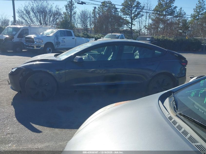 2025 Tesla Model 3 Long Range Rear-Wheel Drive/Standard Rear-Wheel Drive VIN: 5YJ3E1EA1SF934355 Lot: 43938167