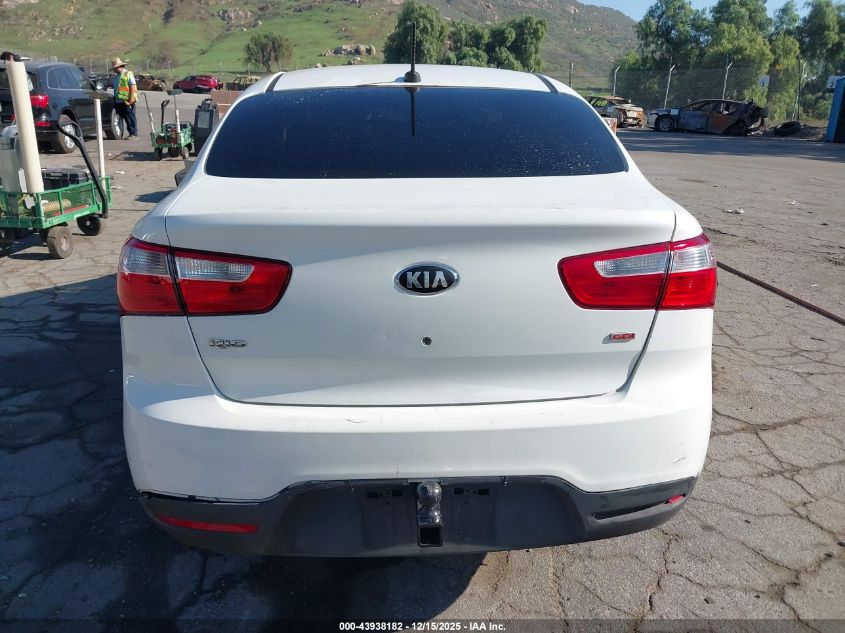 2014 Kia Rio Lx VIN: KNADM4A30E6342457 Lot: 43938182