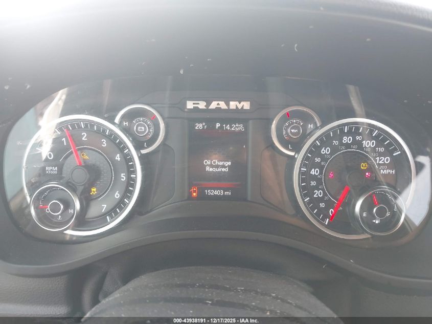 2019 Ram 1500 Big Horn/Lone Star 4X4 6'4 Box VIN: 1C6SRFBT9KN646059 Lot: 43938191