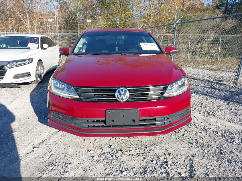 2017 Volkswagen Jetta 1.4T Se VIN: 3VWDB7AJ1HM354627 Lot: 43938216