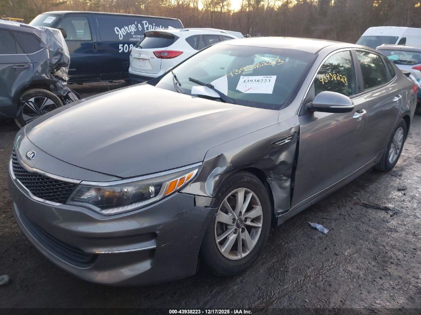 2018 Kia Optima Lx VIN: 5XXGT4L31JG185100 Lot: 43938223