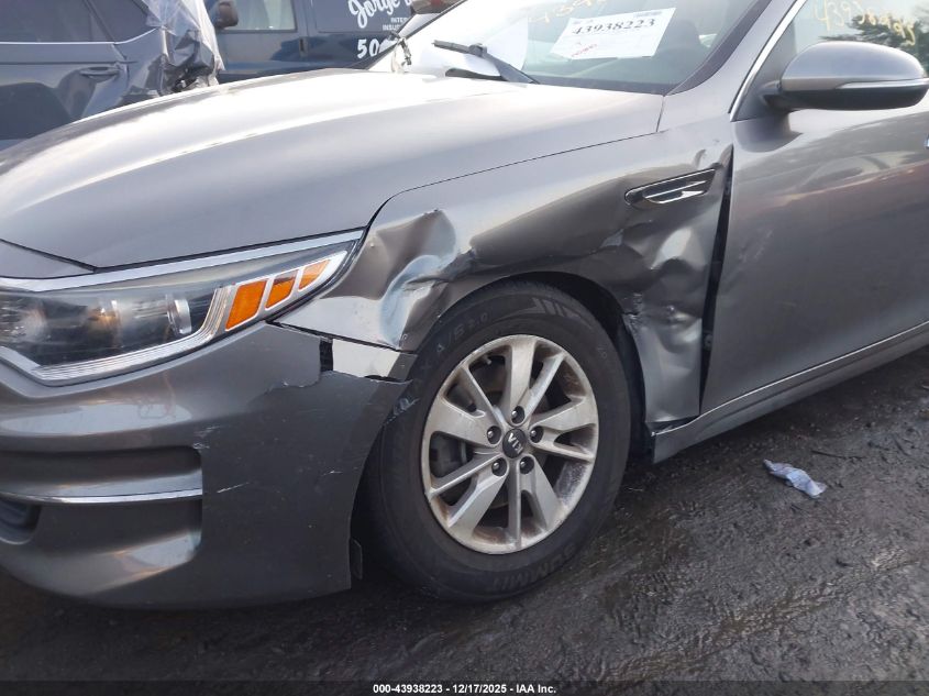 2018 Kia Optima Lx VIN: 5XXGT4L31JG185100 Lot: 43938223