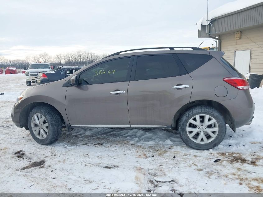2014 Nissan Murano Sl VIN: JN8AZ1MW3EW508664 Lot: 43938264