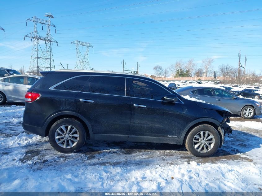 2017 Kia Sorento 3.3L Lx VIN: 5XYPGDA54HG227824 Lot: 43938265