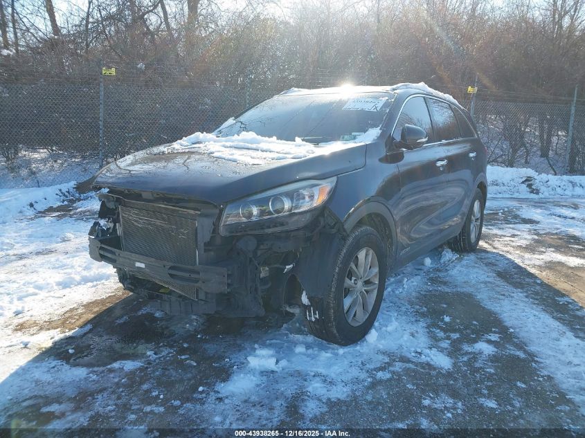 2017 Kia Sorento 3.3L Lx VIN: 5XYPGDA54HG227824 Lot: 43938265