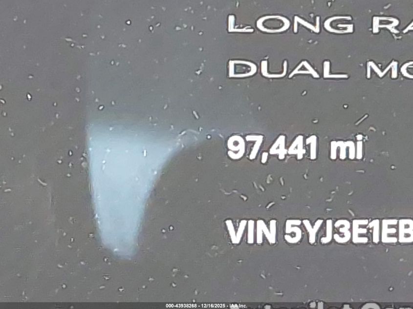 2019 Tesla Model 3 Long Range/Performance VIN: 5YJ3E1EB9KF418544 Lot: 43938268