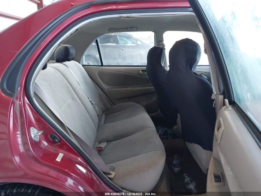 2001 Toyota Corolla Le VIN: 2T1BR12E61C491260 Lot: 43938278