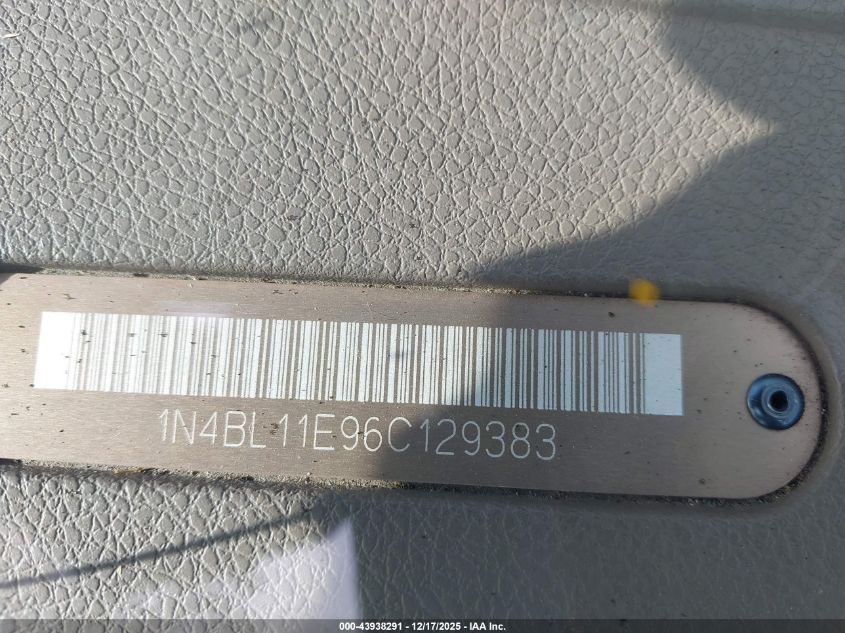 2006 Nissan Altima 3.5 Sl VIN: 1N4BL11E96C129383 Lot: 43938291