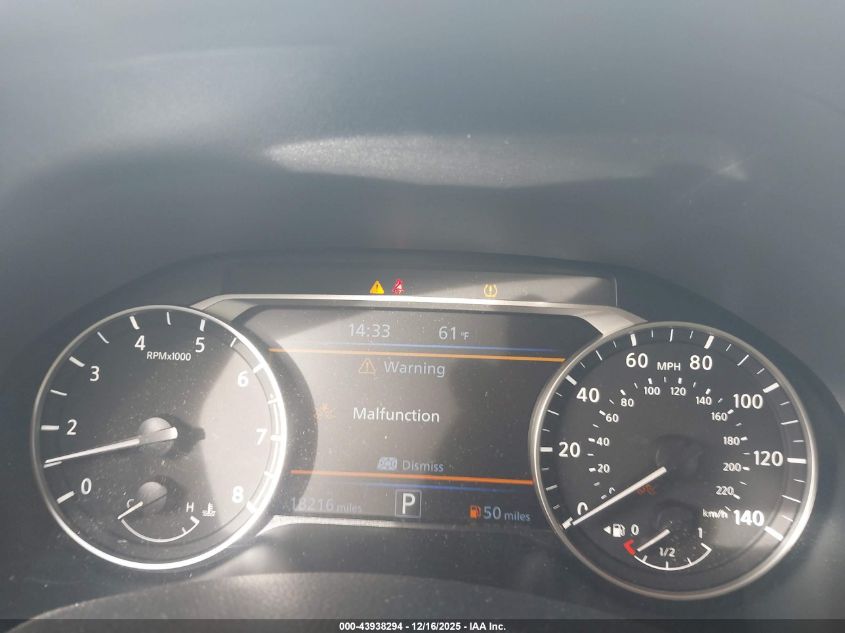 2025 Nissan Altima Sv Fwd VIN: 1N4BL4DV7SN359502 Lot: 43938294