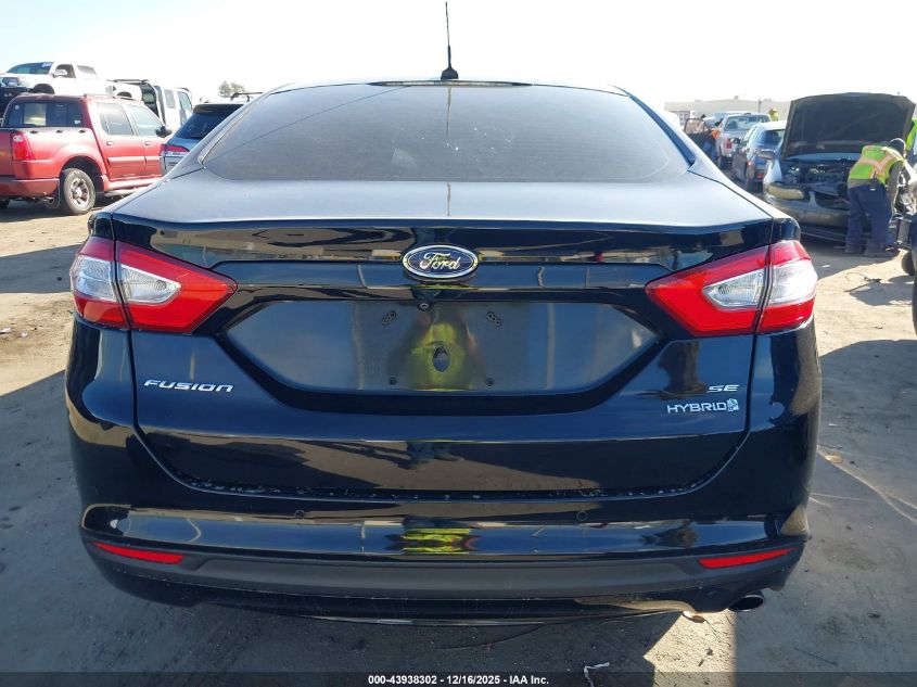 2016 Ford Fusion Hybrid Se VIN: 3FA6P0LU9GR329039 Lot: 43938302