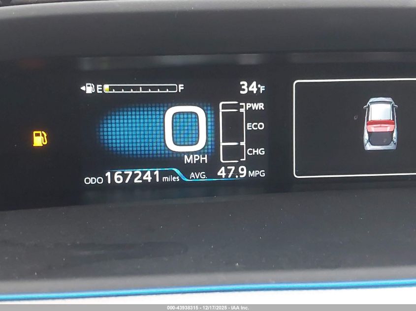 2016 Toyota Prius Three VIN: JTDKARFUXG3018180 Lot: 43938315