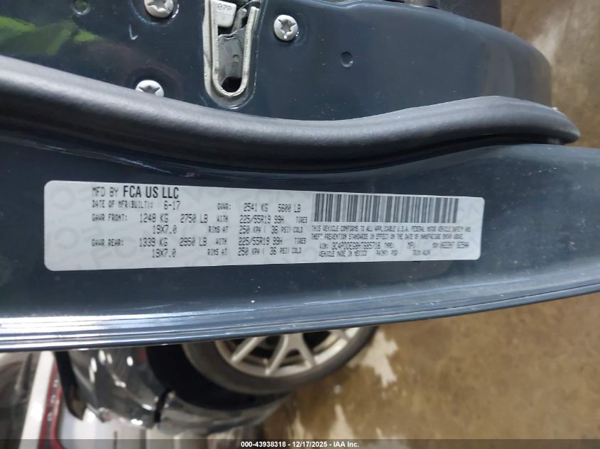 2017 Dodge Journey Gt Awd VIN: 3C4PDDEG8HT685718 Lot: 43938318