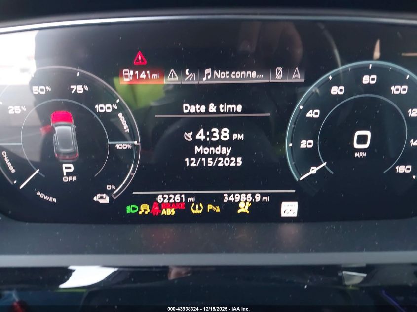 2019 Audi E-Tron Premium Plus VIN: WA1VAAGE9KB006505 Lot: 43938324