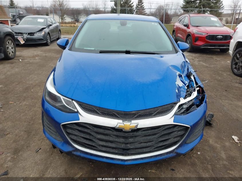 2019 Chevrolet Cruze Lt VIN: 3G1BE6SM9KS599076 Lot: 43938335