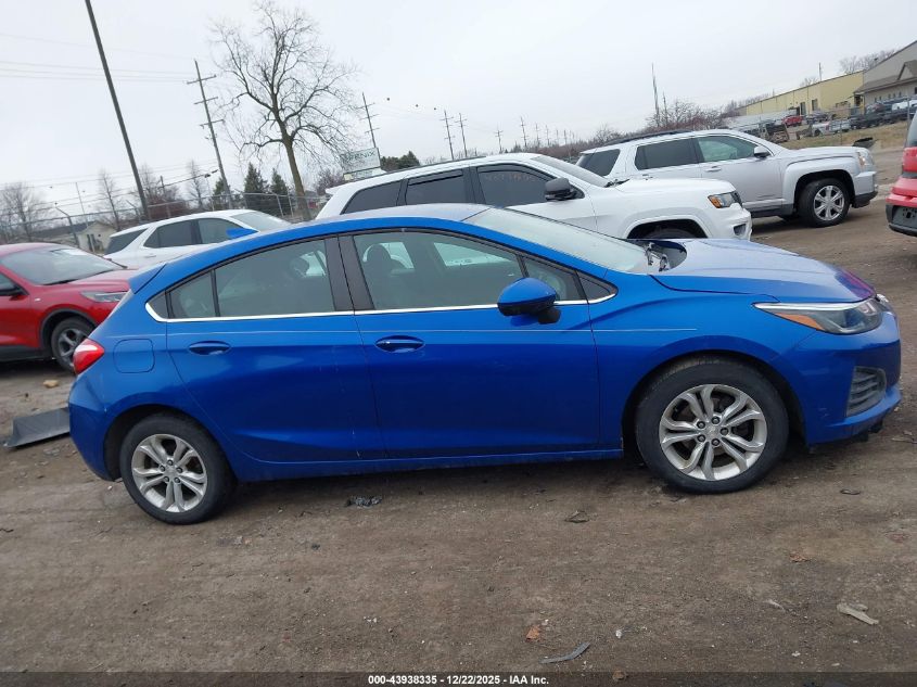 2019 Chevrolet Cruze Lt VIN: 3G1BE6SM9KS599076 Lot: 43938335