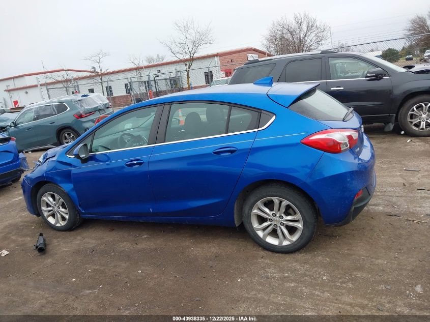 2019 Chevrolet Cruze Lt VIN: 3G1BE6SM9KS599076 Lot: 43938335