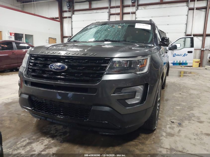 2017 Ford Explorer Sport VIN: 1FM5K8GT8HGC53743 Lot: 43938390
