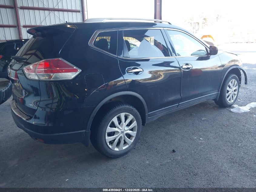2016 Nissan Rogue S VIN: JN8AT2MV6GW136108 Lot: 43938421