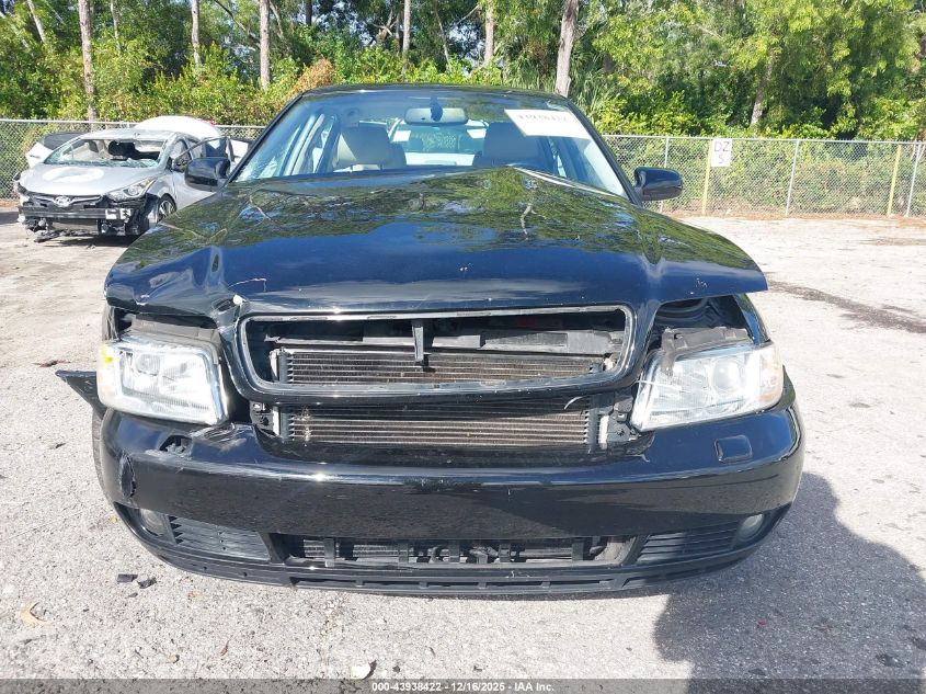 2000 Audi A4 1.8 T VIN: WAUDC28D3YA160534 Lot: 43938422