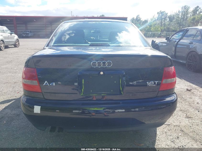 2000 Audi A4 1.8 T VIN: WAUDC28D3YA160534 Lot: 43938422