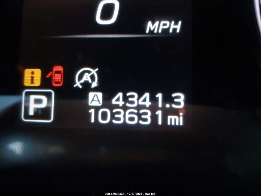 2020 Subaru Outback Premium VIN: 4S4BTACC5L3193031 Lot: 43938438