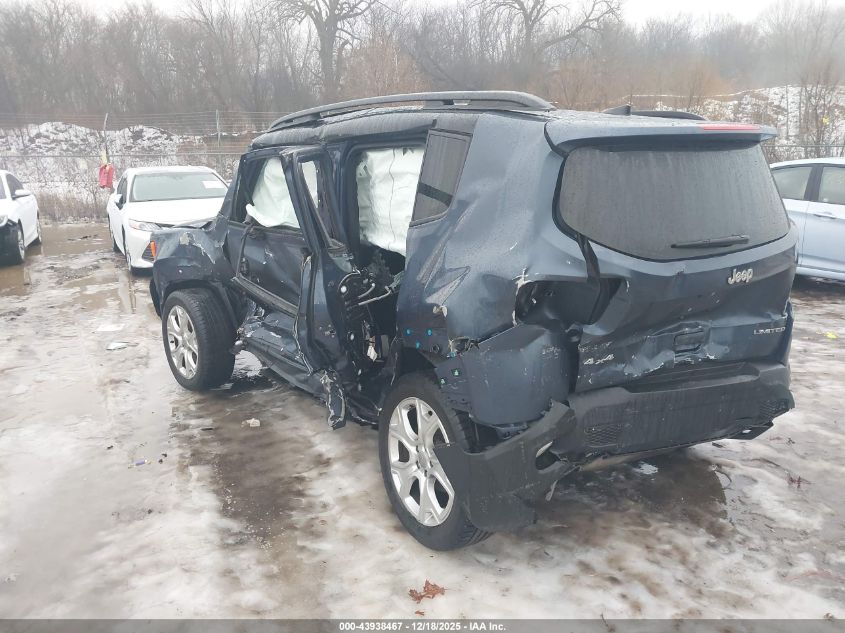 2020 Jeep Renegade Limited 4X4 VIN: ZACNJBD15LPL72415 Lot: 43938467