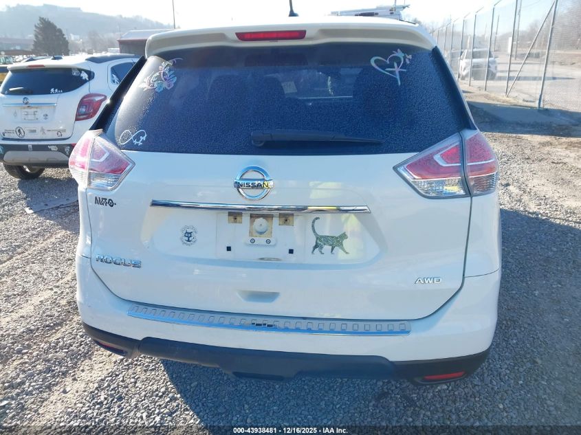 2016 Nissan Rogue S VIN: JN8AT2MV7GW143908 Lot: 43938481