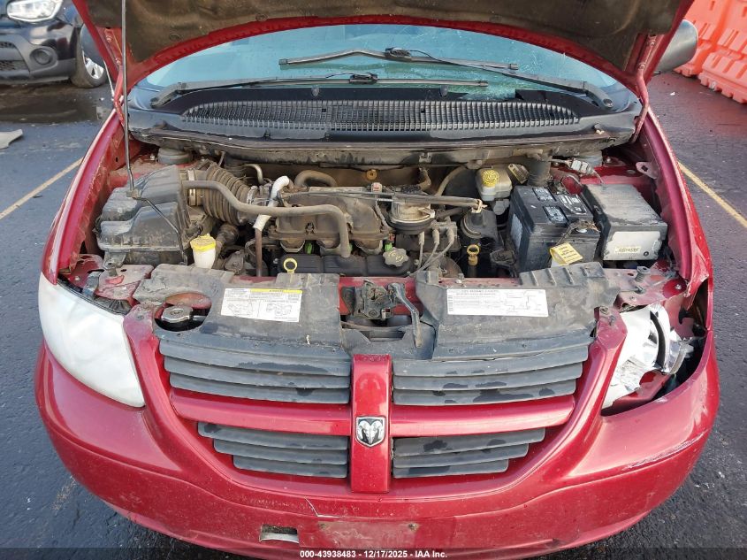 2005 Dodge Grand Caravan Se VIN: 1D4GP24R05B387873 Lot: 43938483