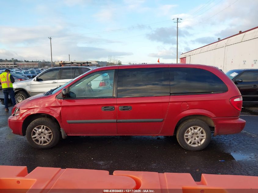 2005 Dodge Grand Caravan Se VIN: 1D4GP24R05B387873 Lot: 43938483