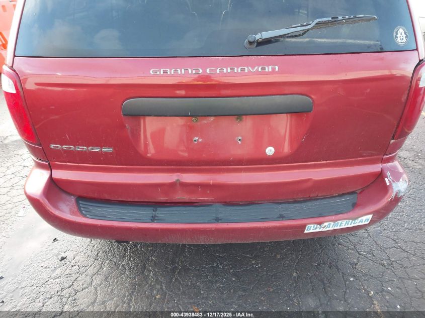 2005 Dodge Grand Caravan Se VIN: 1D4GP24R05B387873 Lot: 43938483