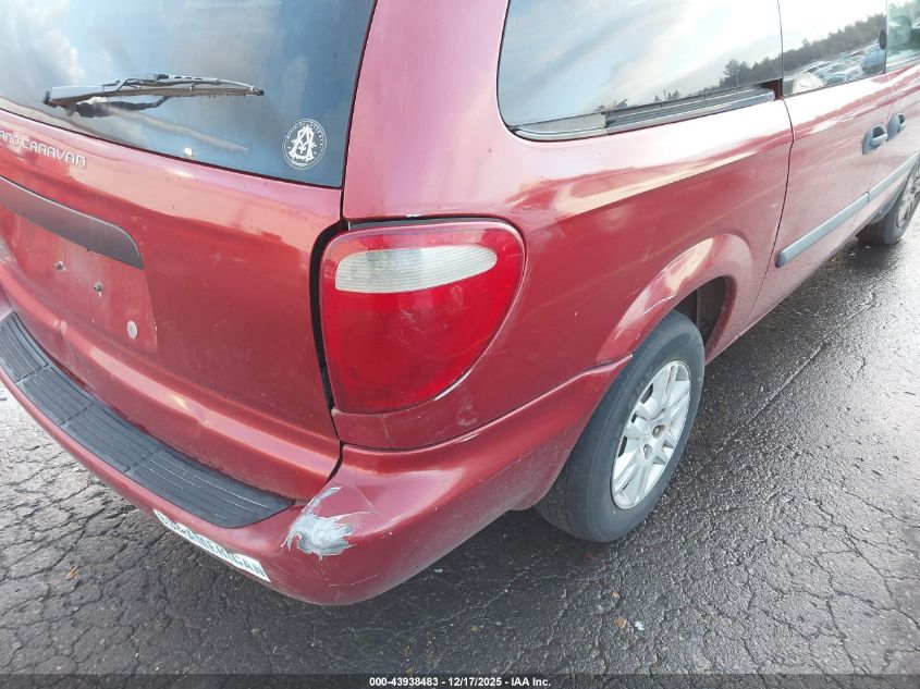 2005 Dodge Grand Caravan Se VIN: 1D4GP24R05B387873 Lot: 43938483