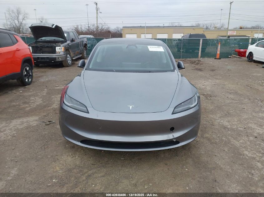 2024 Tesla Model 3 Long Range Dual Motor All-Wheel Drive/Rear-Wheel Drive VIN: 5YJ3E1EA5RF858780 Lot: 43938486